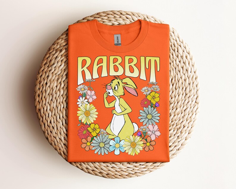Retro Winnie the Pooh and Friends Floral Shirt, Pooh Tigger Piglet Eeyore Rabbit Lumpy, Vintage Disney Family Matching Vacation Shirt Gift