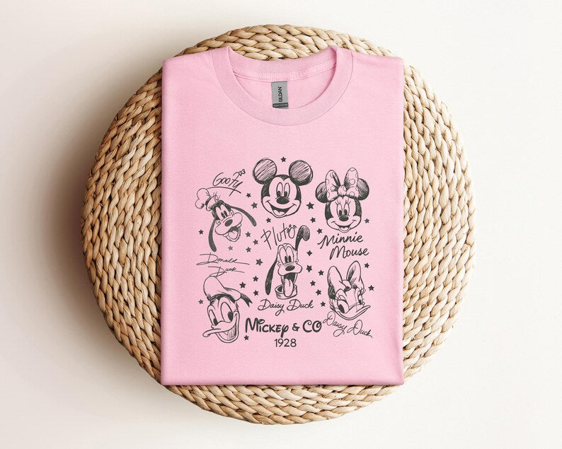 Mickey and Friends Shirt, Retro Disney Tee