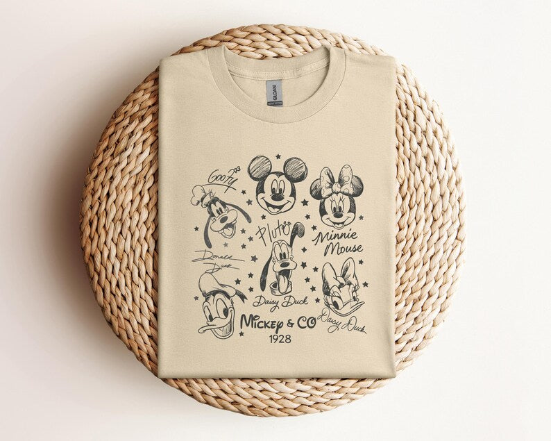 Mickey and Friends Shirt, Retro Disney Tee