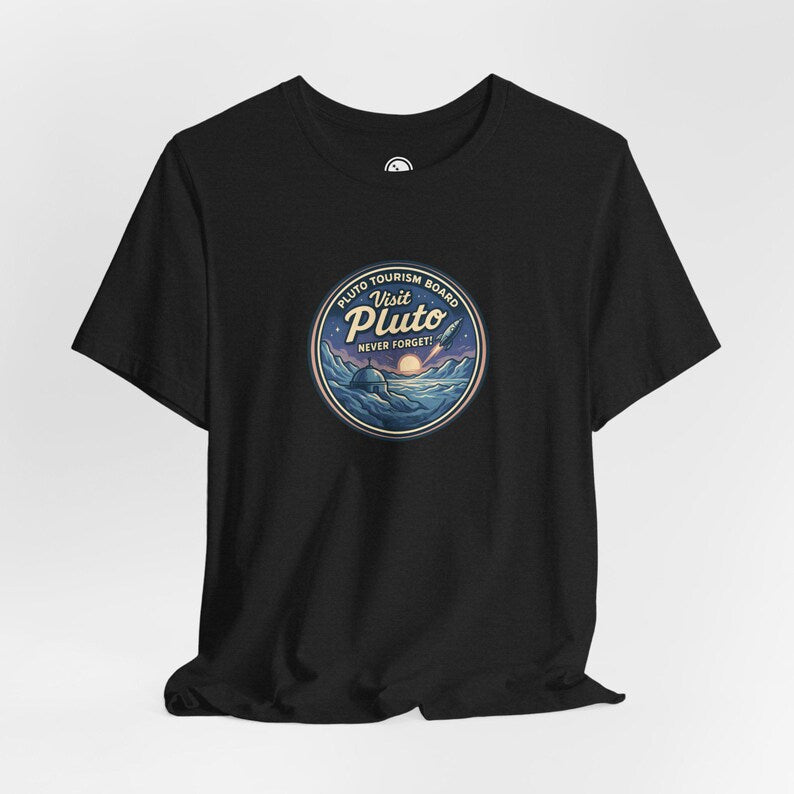 Visit Pluto!, Space Tourism, Space themed, Unisex T-shirt, NASA, Astronomy Gifts, Hubble, Space telescope, explorer, stargazer