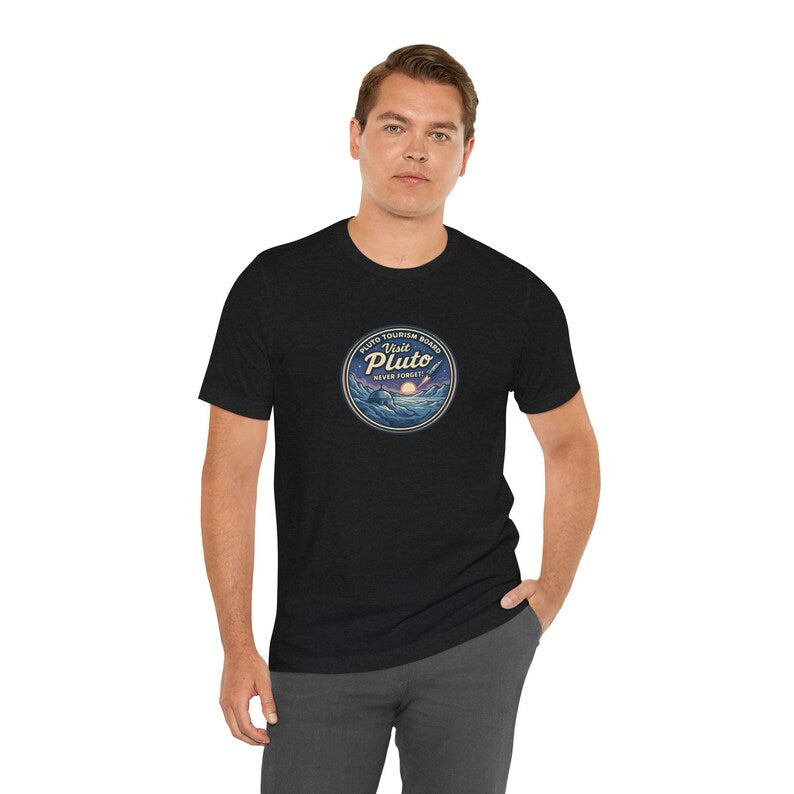 Visit Pluto!, Space Tourism, Space themed, Unisex T-shirt, NASA, Astronomy Gifts, Hubble, Space telescope, explorer, stargazer