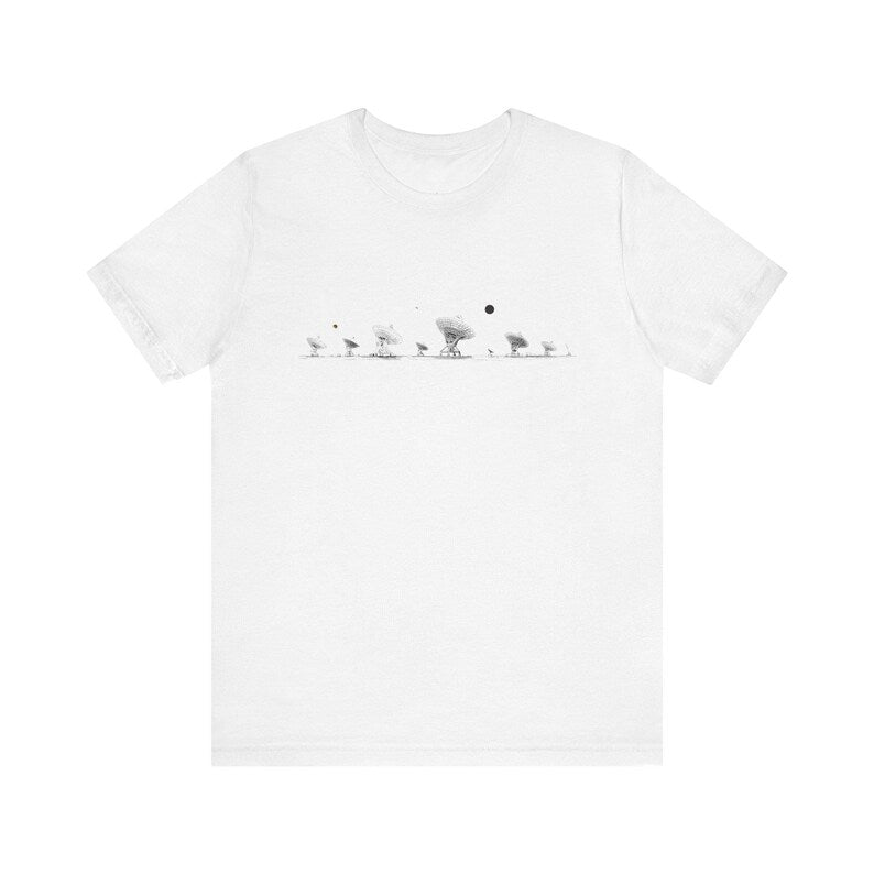 SETI, Very Large Array, Search for Life, Pluto Lives, Space themed, Lost, Moon shirt, Unisex T-shirt, NASA, Astronomy Gifts, explorer