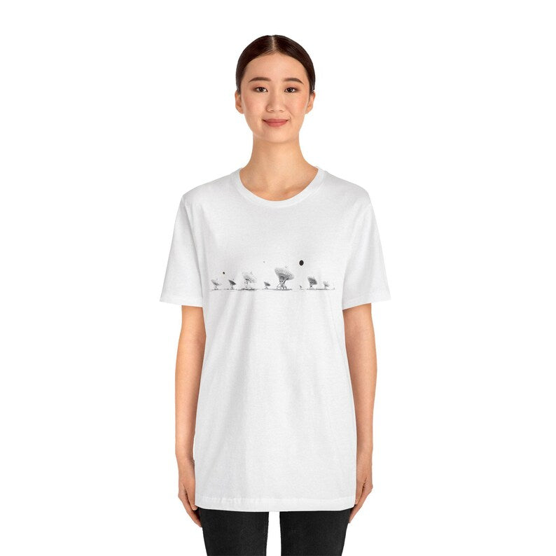 SETI, Very Large Array, Search for Life, Pluto Lives, Space themed, Lost, Moon shirt, Unisex T-shirt, NASA, Astronomy Gifts, explorer