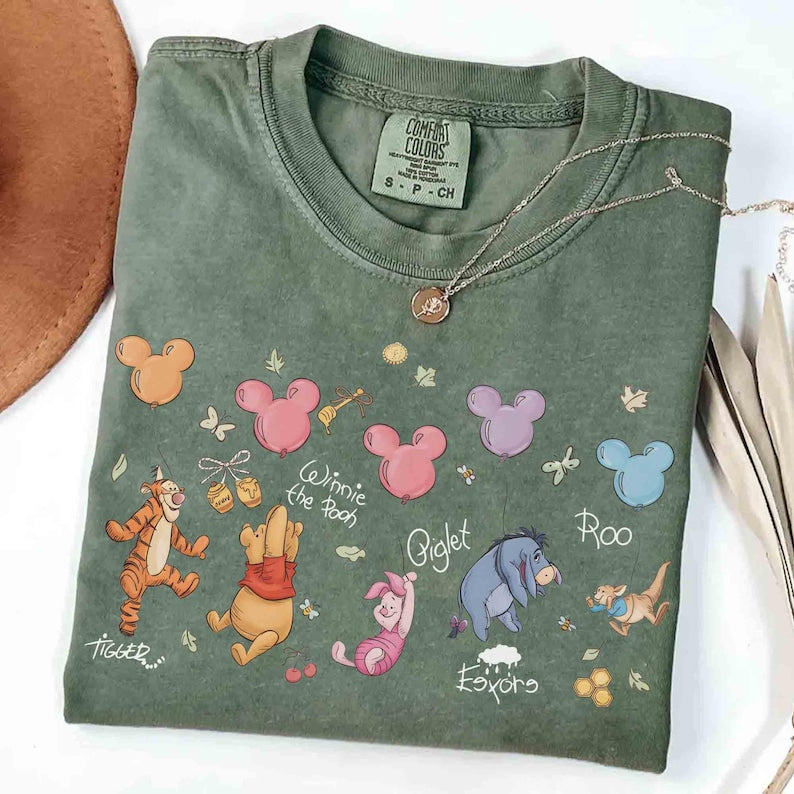 Retro Disney Winnie The Pooh Signatures Comfort Colors product image 1