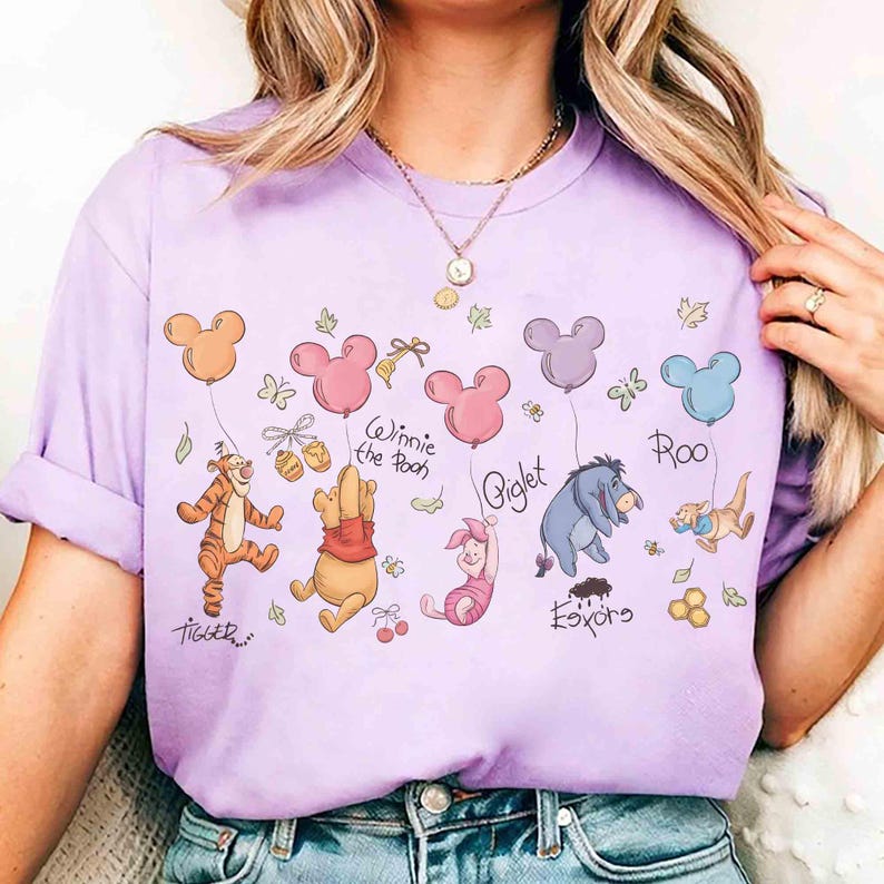 Retro Disney Winnie The Pooh Signatures Comfort Colors product image 5