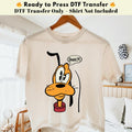 Pluto Snack Funny DTF Transfer, Pluto Cartoon Heat Transfer, Disneyworld Shirt, Disney Characters DTF, Heat Press Transfers,Disney Trip 2026