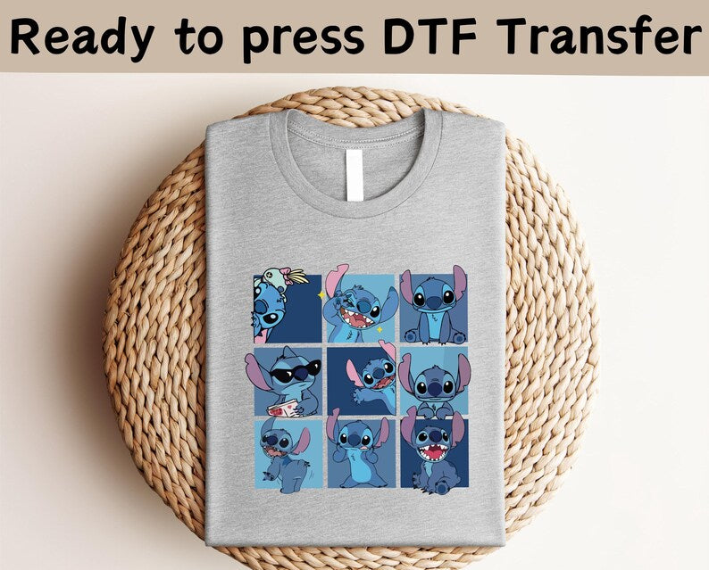 Disney Stitch Ohana DTF, Lilo And Stitch Shirt, Ohana Means Family Shirt, Angel and Stitch DTF,Magic Kingdom Shirt, Disney Family Shirt