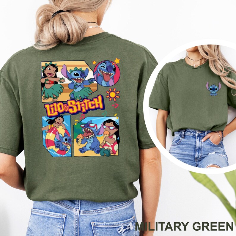 Disney Lilo and Stitch Shirt, Stitch and Angle, Lilo & Stitch Summer Vacation, Disney Summer Trip, Disney Summer Tee, 483311