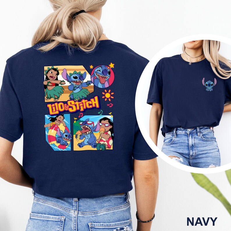Disney Lilo and Stitch Shirt, Stitch and Angle, Lilo & Stitch Summer Vacation, Disney Summer Trip, Disney Summer Tee, 483311