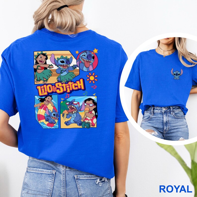 Disney Lilo and Stitch Shirt, Stitch and Angle, Lilo & Stitch Summer Vacation, Disney Summer Trip, Disney Summer Tee, 483311