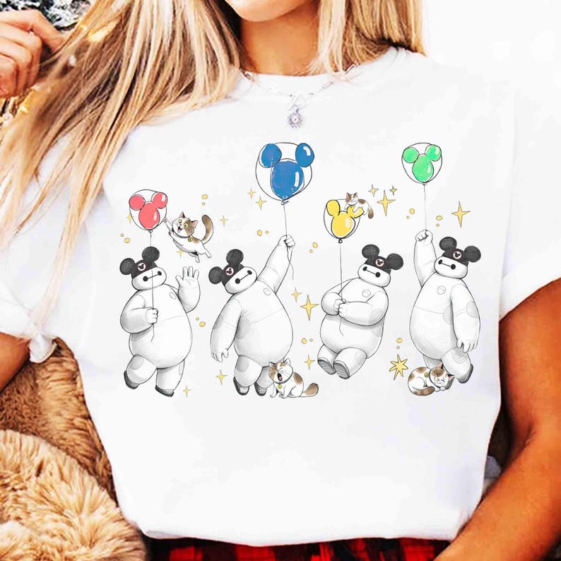 Comfort Colors Baymax & Mochi Cats Emotions Mickey Balloons product image 6