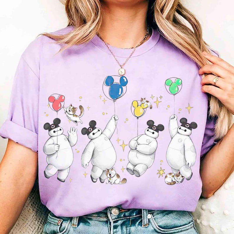 Comfort Colors Baymax & Mochi Cats Emotions Mickey Balloons product image 7