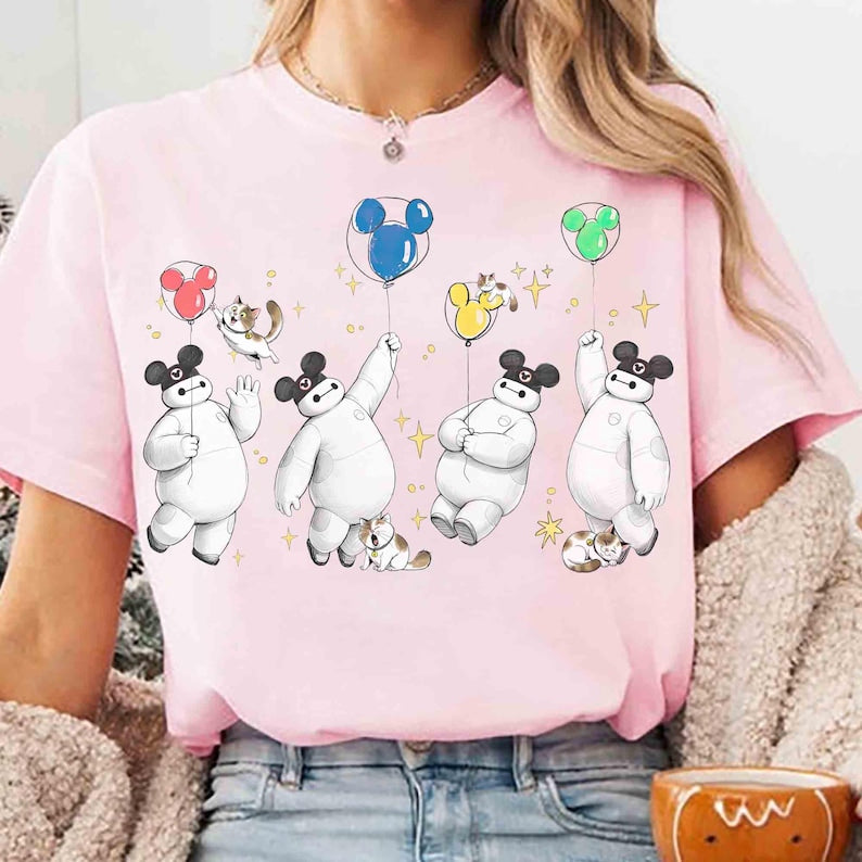 Comfort Colors Baymax & Mochi Cats Emotions Mickey Balloons product image 8