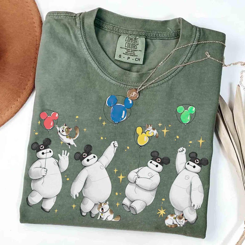 Comfort Colors Baymax & Mochi Cats Emotions Mickey Balloons product image 2