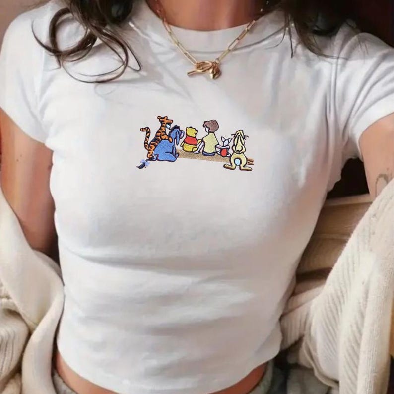 Winnie the Pooh Embroidered Ribbed Tank Top, and Friends product image 6