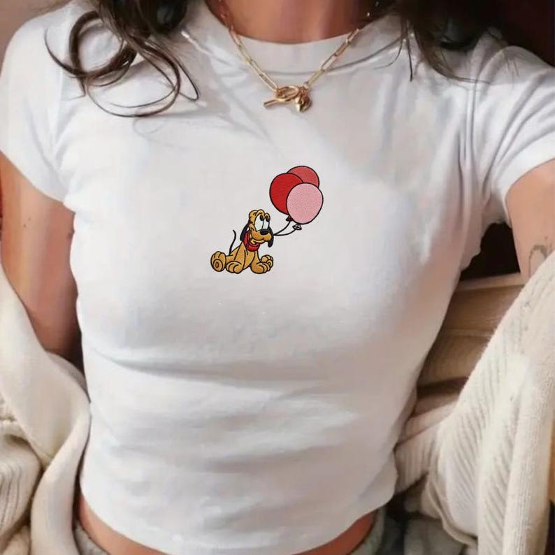 Disney Pluto Balloon Embroidered Tank Top, Mickey And product image 5