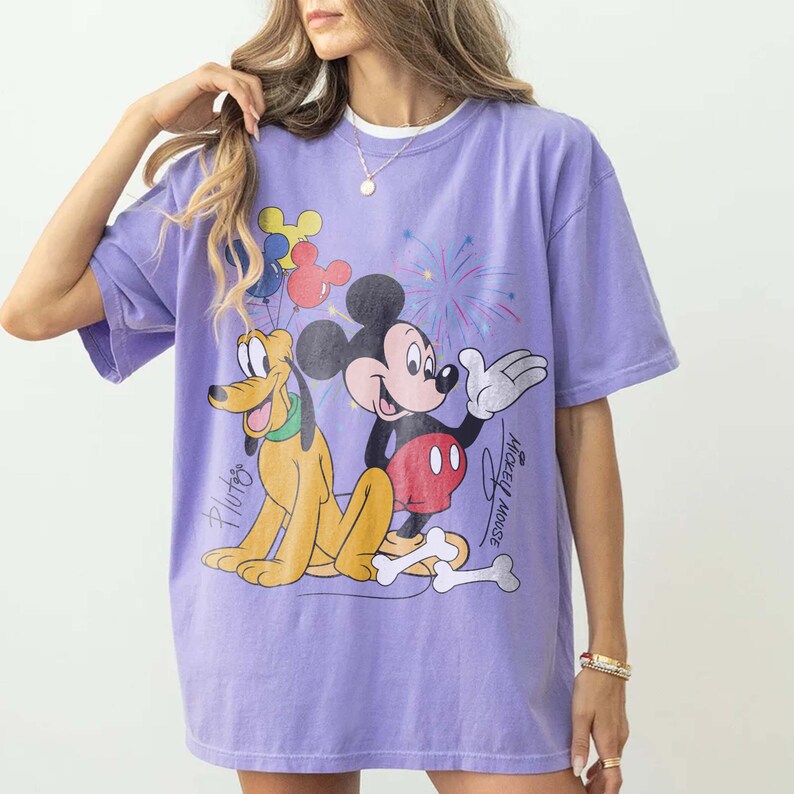 Retro Mickey Mouse And Pluto Best Friends Shirt, Vintage Disney Mickey Tee, Funny Mickey Pluto Shirt, Disney Family Trip Shirt
