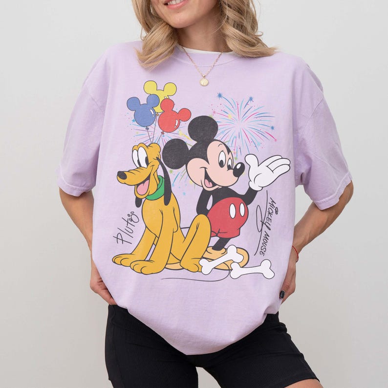 Retro Mickey Mouse And Pluto Best Friends Shirt, Vintage Disney Mickey Tee, Funny Mickey Pluto Shirt, Disney Family Trip Shirt
