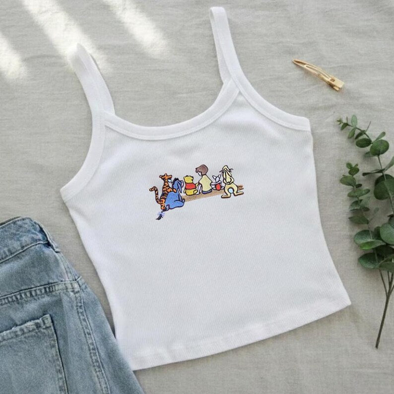 Winnie the Pooh Embroidered Ribbed Tank Top, and Friends product image 4