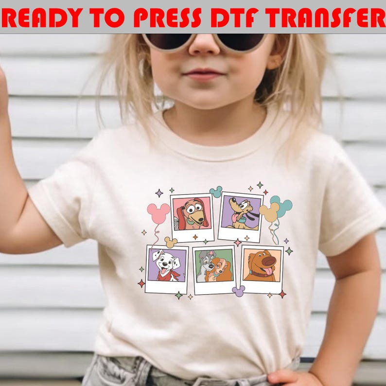 Disney Dogs Dtf Transfer,  Magic Kingdom Shirt, Disney Animals Dtf Shirt, Goofy-Pluto Shirt (Ready To Press)
