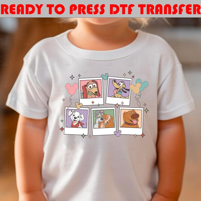 Disney Dogs Dtf Transfer,  Magic Kingdom Shirt, Disney Animals Dtf Shirt, Goofy-Pluto Shirt (Ready To Press)