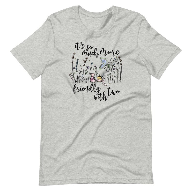 Piglet Wildflowers T-shirt  Winnie the Pooh Disney Spring Tee