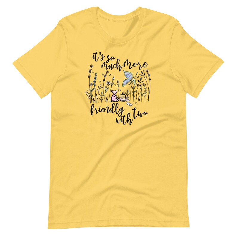 Piglet Wildflowers T-shirt  Winnie the Pooh Disney Spring Tee