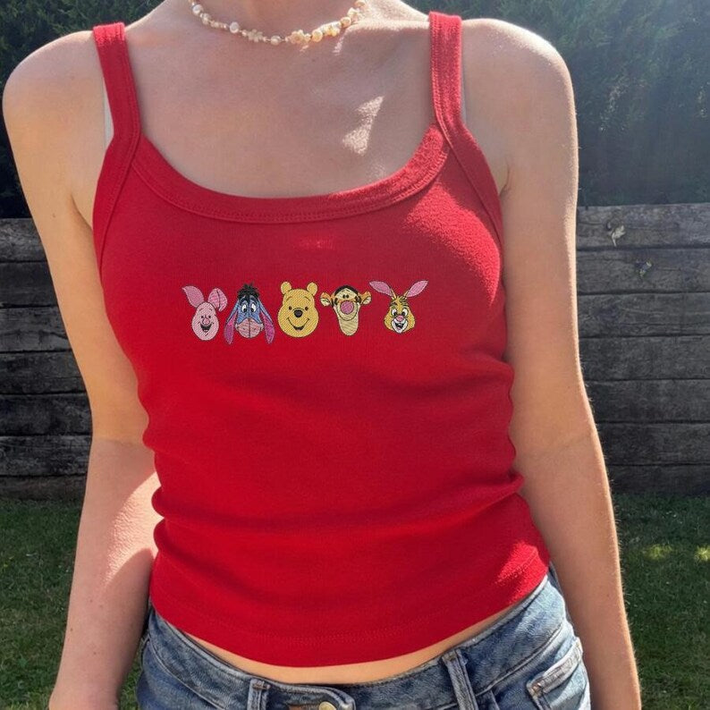 Winnie The Pooh And Friends Embroidered Tank Top, Disney product image 3