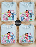 Custom Name Stitch Comfort Colors® Shirts Disney Family Trip Lilo And Stitch Angel Scrump Matching Shirts Disney Characters Alphabet Shirt