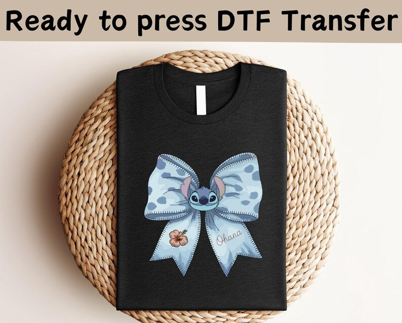 Disney Stitch Ohana DTF, Lilo And Stitch Shirt, Ohana Means Family Shirt, Angel and Stitch DTF,Magic Kingdom Shirt, Disney Family Shirt
