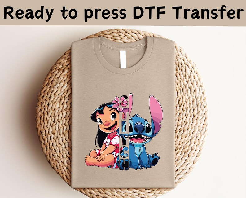 Disney Stitch Ohana DTF, Lilo And Stitch Shirt, Ohana Means Family Shirt, Angel and Stitch DTF,Magic Kingdom Shirt, Disney Family Shirt