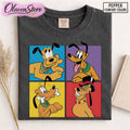 Retro Pluto Dog Shirt, Disney Shirt For Women, Disney Ear Shirt, Women's Unisex Disney T-shirt, Disney Shirt For Kids, Mickey And Pluto