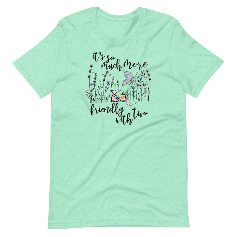 Piglet Wildflowers T-shirt  Winnie the Pooh Disney Spring Tee
