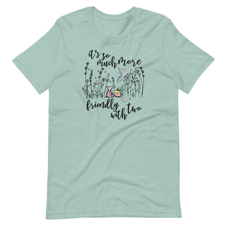 Piglet Wildflowers T-shirt  Winnie the Pooh Disney Spring Tee