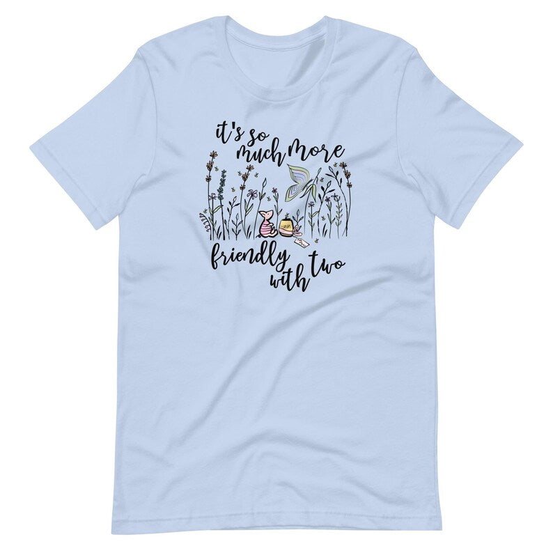 Piglet Wildflowers T-shirt  Winnie the Pooh Disney Spring Tee