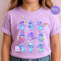 Disney Comfort Colors® Shirt Stitch Toddler Shirt Retro Disney Lilo And Stitch Shirt Floral Stitch Shirt Cute Stitch Disney Women Sweatshirt
