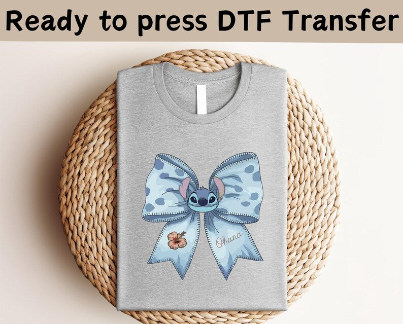 Disney Stitch Ohana DTF, Lilo And Stitch Shirt, Ohana Means Family Shirt, Angel and Stitch DTF,Magic Kingdom Shirt, Disney Family Shirt