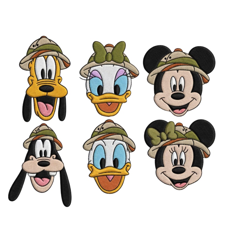 Custom Embroidered Mickey And Friends Animal Kingdom Tank Top, Mickey Minnie Donald Daisy Goofy Pluto Safari Shirt, Disney Vacation Outfit