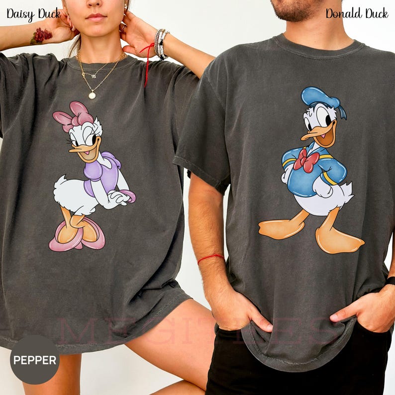 Disney Mickey anc Co Comfort Colors® Shirt, Mickey Minnie Daisy Donald Goofy Pluto Family Matching Tee, Disney Family Trip Retro Shirt