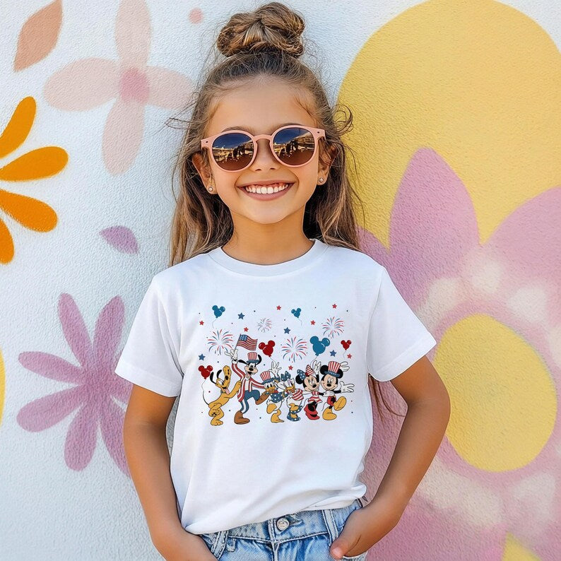 Disney Characters Hearts Shirt, Disney Magical Vacation Tee, Family Disney Love Tee, Mickey Minnie Donald Daisy Goofy Pluto Graphic Tee