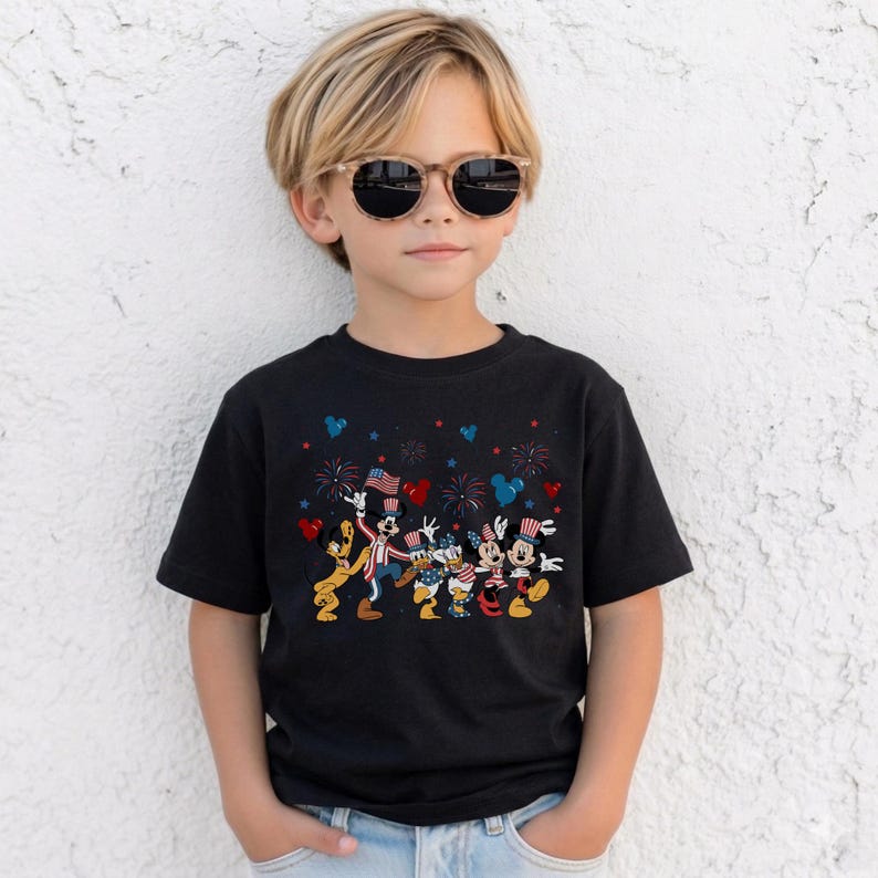 Disney Characters Hearts Shirt, Disney Magical Vacation Tee, Family Disney Love Tee, Mickey Minnie Donald Daisy Goofy Pluto Graphic Tee