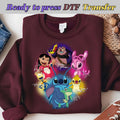 Lilo & Stitch Cartoon PNG | Stitch Angel Jumba Pleakley Reuben PNG | DTF Transfer Design | Disney Inspired Kids Shirt | Heat Press File