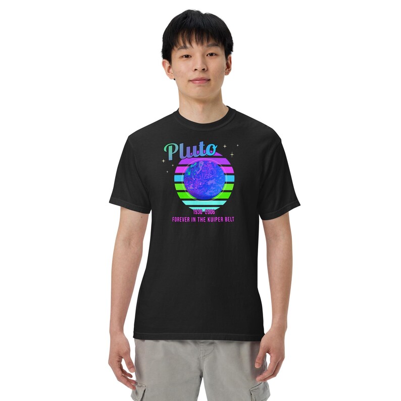 Funny Pluto Shirt Never Forget Science Space Humor Tee