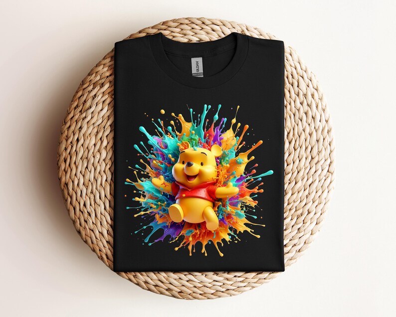 Watercolor Winnie The Pooh Characters Kids T-Shirt, Pooh And Friends Toddler Sweatshirt, Disney Baby , Disneyland Vacation Tee