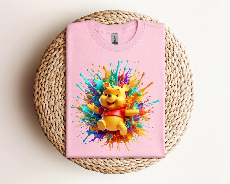 Watercolor Winnie The Pooh Characters Kids T-Shirt, Pooh And Friends Toddler Sweatshirt, Disney Baby , Disneyland Vacation Tee