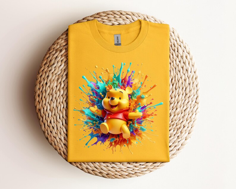 Watercolor Winnie The Pooh Characters Kids T-Shirt, Pooh And Friends Toddler Sweatshirt, Disney Baby , Disneyland Vacation Tee