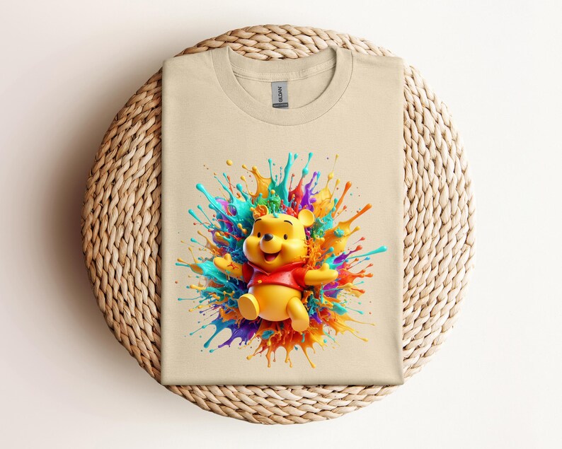 Watercolor Winnie The Pooh Characters Kids T-Shirt, Pooh And Friends Toddler Sweatshirt, Disney Baby , Disneyland Vacation Tee