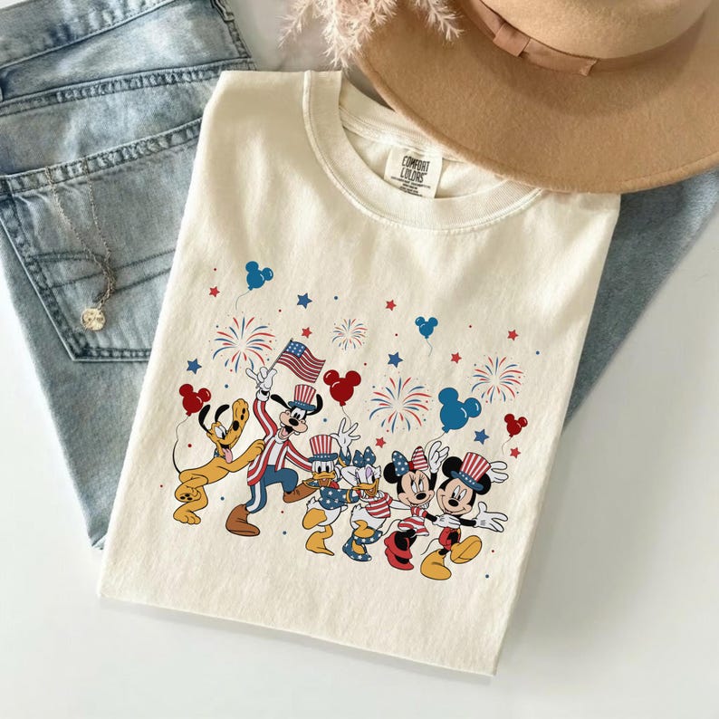 Disney Characters Hearts Shirt, Disney Magical Vacation Tee, Family Disney Love Tee, Mickey Minnie Donald Daisy Goofy Pluto Graphic Tee