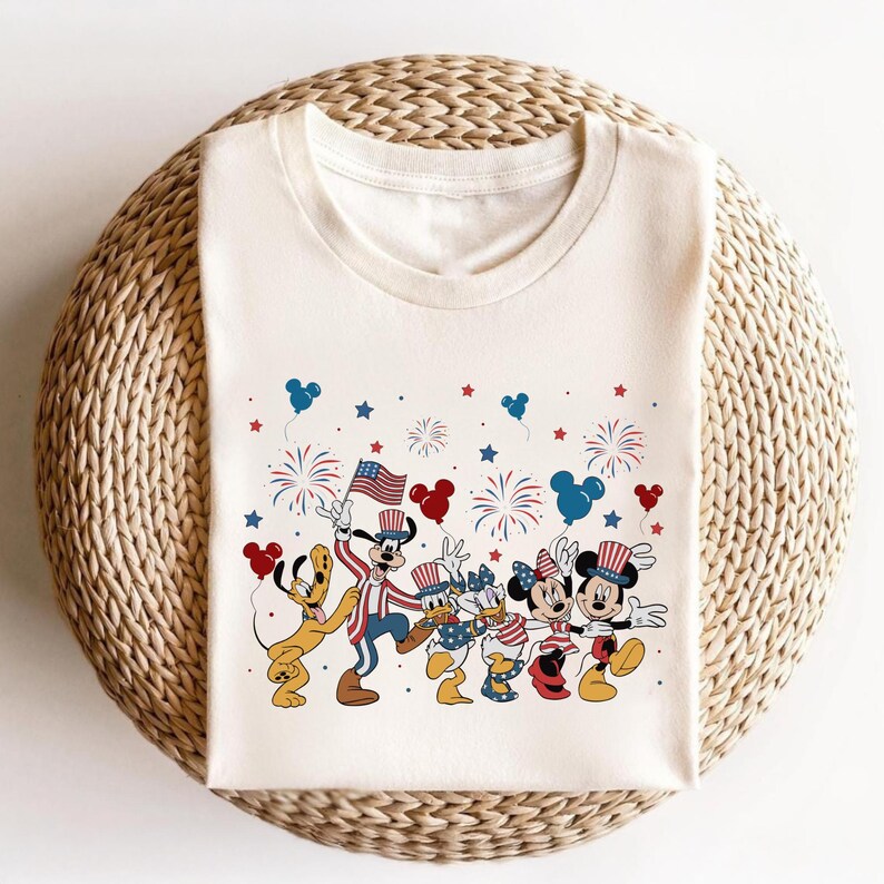 Disney Characters Hearts Shirt, Disney Magical Vacation Tee, Family Disney Love Tee, Mickey Minnie Donald Daisy Goofy Pluto Graphic Tee