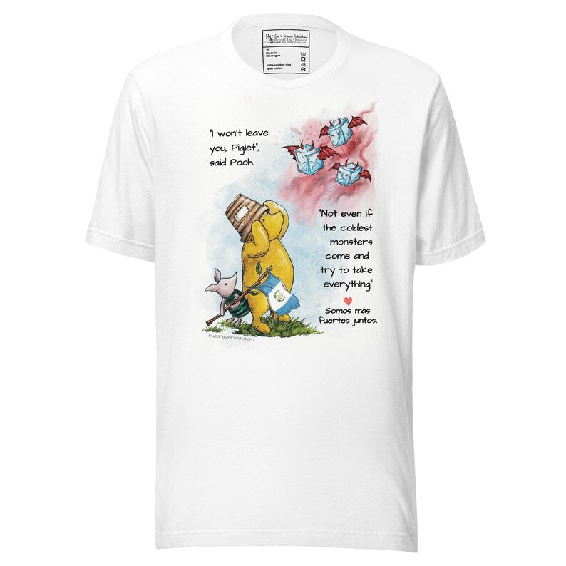 Pooh Piglet Stronger Together Shirt | Support Immigrants | Latino Pride (Cuba, El Salvador, Dominican Republic)